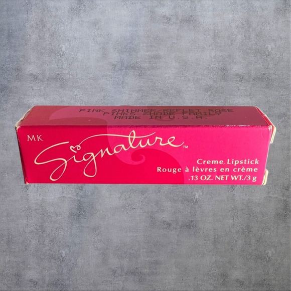 Rare Mary Kay MK Signature Creme Lipstick Pink Shimmer 0013 Pinks Shade .13oz - Picture 2 of 7